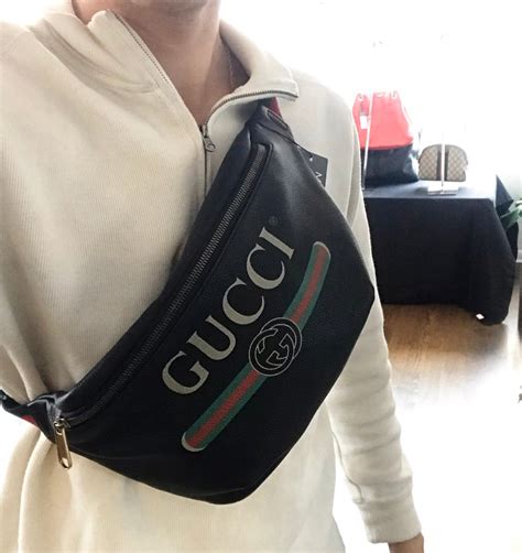 fanny pack gucci men|Gucci belt bag for men.